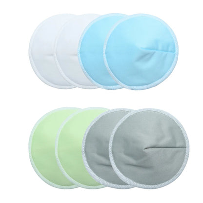 Discos absorbentes reutilizables para lactancia materna, 2 estilos, 4 pares, 3 capas, lavables, suaves, de fibra de bambú, accesorios para sujetador posparto.