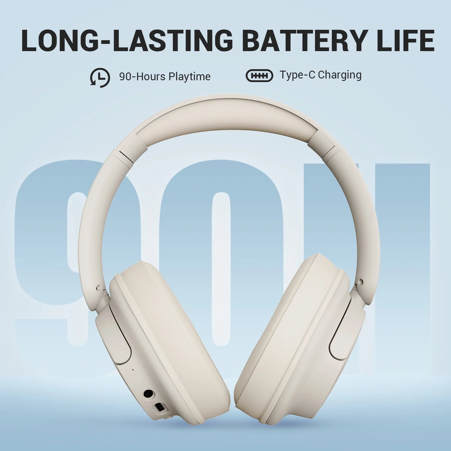 Oneodio EKSA V16 Wireless Headphones Bluetooth 5.3 Over Ear Headset With Mic Bass/Pop Mode Hi-Res HiFi Wired Headphones 90H APP