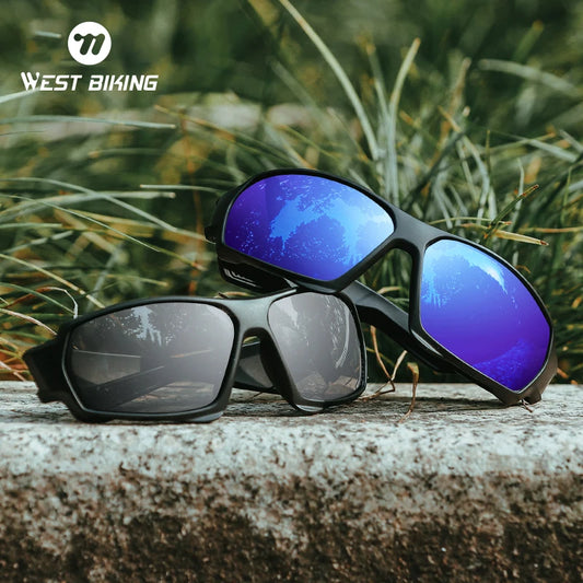 WEST BIKING HD Polarized Cycling Sunglasses UV400 Protection MTB Road Bike Eyewear Men Outdoor Sport Bicycle Fishing Glasses
