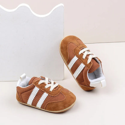 Hot Selling Baby Casual Sports Shoes Spring and Autumn Girls and Boys High Quality PVC Sole Anti Slip Prewalker Shoes BLS4034