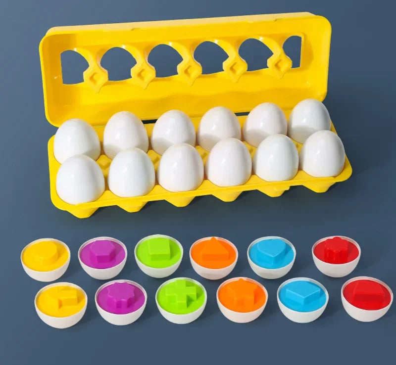 Eggs Screws 3D Puzzle Montessori Learning Education Math Toys Kids Shape Match Smart Game For Children Educational Easter Gifts