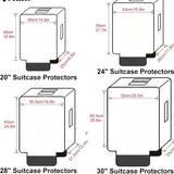 Transparent Pvc Luggage Protective Cover Wheeled Luggage Protective Cover Wear-Resistant Outer Cover Transparent Protective
