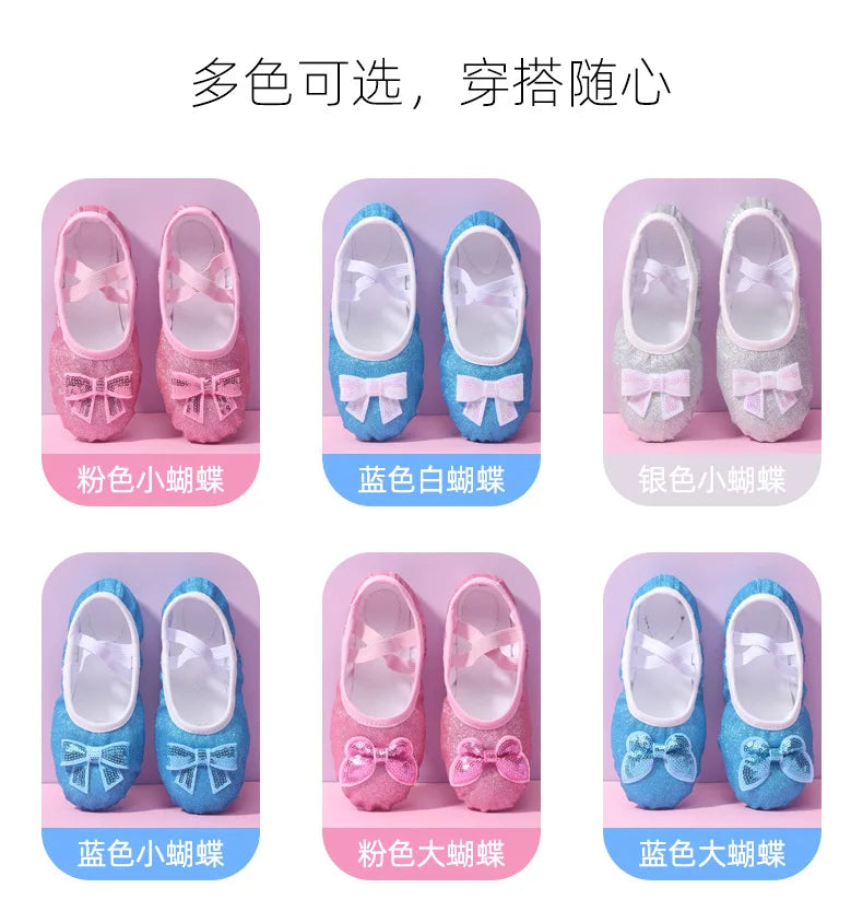 Children's Dance Shoes Soft Sole Training Shoes Children's Ballet Dance Shoes Girls' Chinese Dance Performance Cat Claw Dance