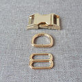 1Set Strong Hardware Metal Straps Slider D Ring Release Belt Buckle For Cat Pet Dog Collar Harness Paracord Sewing Accessory