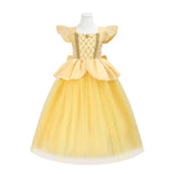 Children's Halloween Role Play Fairy Princess Belle Dress Xmas Carnival Masquerade Performance Birthday Party Fancy Girl Clothes