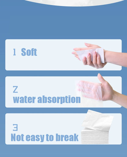 Diffuse Flower Paper 1 Pack 400 Paper Thickened Napkin S Size Household Paper Towel Comfortable Wood Facial Tissue Toilet Paper
