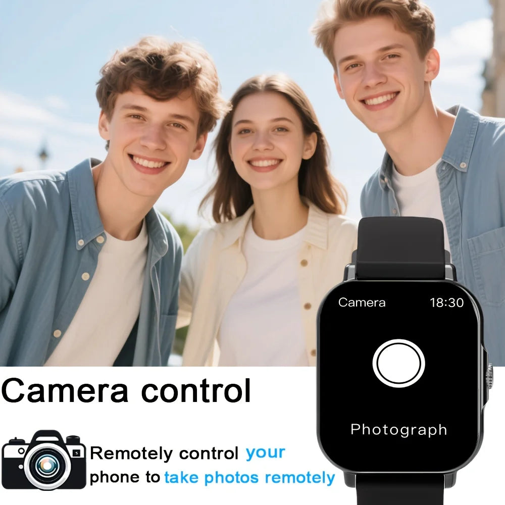 LAXASFIT 2026 New Smartwatch Bluetooth Calling Music Playback Heart Rate & Blood Pressure Monitoring Unisex Holiday Gift
