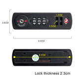 Padlock Luggage Weatherproof Anti-theft Safely Code Lock TSA Customs Lock 3 Digit Combination Lock TSA21123 Password Lock