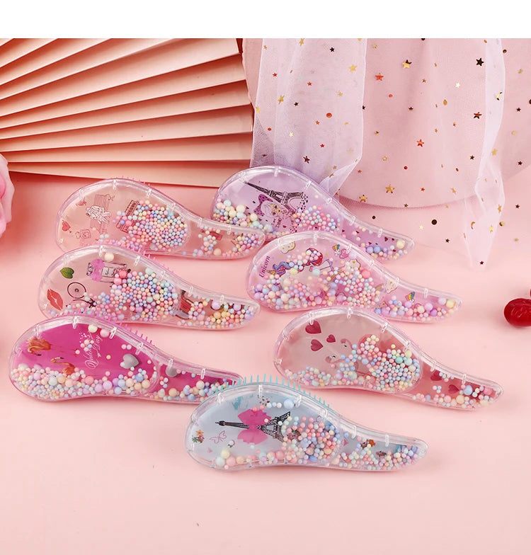 Children's Hair Smoothing Comb Anti-static Massage Hair Brush Tangle Detangle Shower Massage Hairbrush Comb Salon Hair Styl Tool