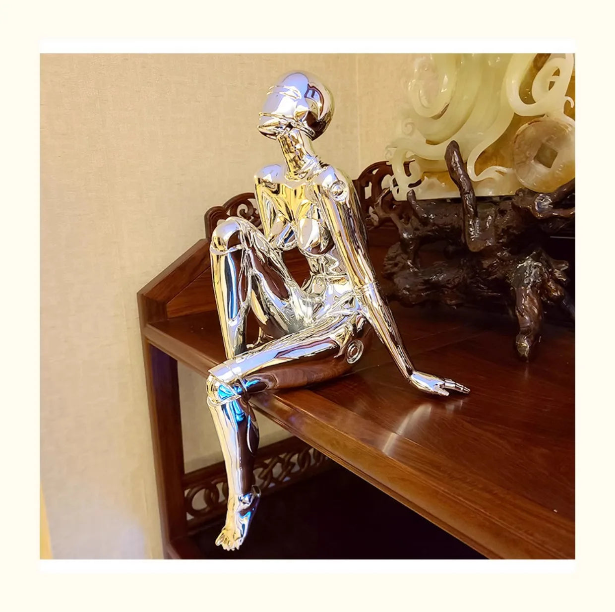 Mechanical Goddess Ornament - High-Tech Technological Decoration for Living Room, Entryway, TV Stand, Wine Cabinet, Office Desktop