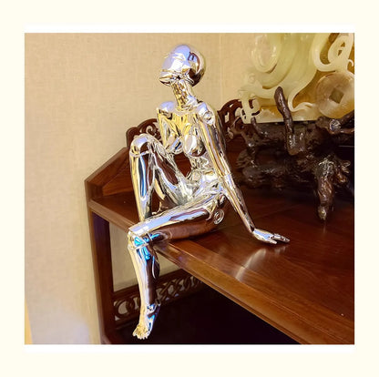 Mechanical Goddess Ornament - High-Tech Technological Decoration for Living Room, Entryway, TV, Wine Cabinet, Office Desktop