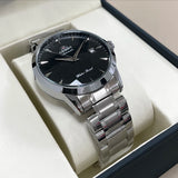 Orient Automatic Men's Watch, Black Dial Stainless Steel Band, Water Resistant Classic Business Wristwatch with Date Display