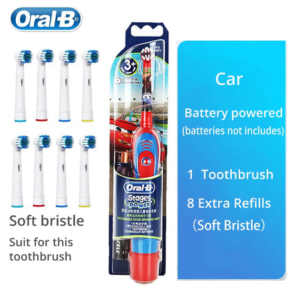 Oral B Electric Toothbrush for Kids Rotation Clean Teeth for Kids 3+ Soft Bristle for Child Waterproof Toothbrush