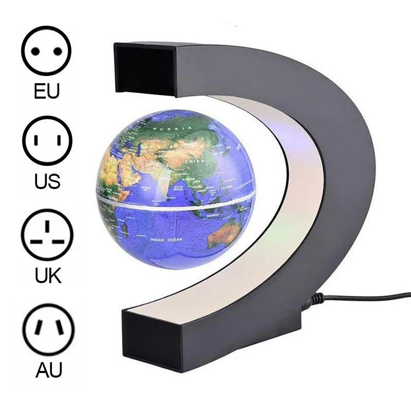 Magnetic Floating Levitation Globe LED World Map Electronic Anti-Gravity Lamp Novelty Ball Light Home Decor Lamps Birthday Gifts
