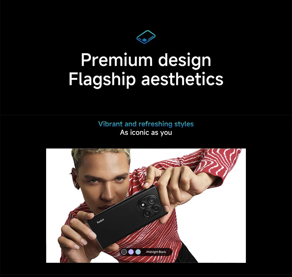 Global version Xiaomi Redmi Note 14 Pro Smartphone 200MP AI camera Helio G100-Ultra NFC 6.67" AMOLED display