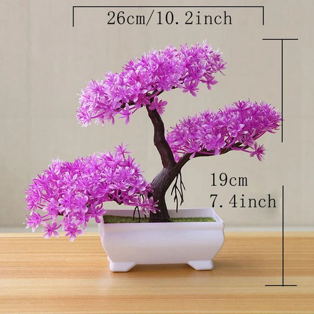 Árvore Bonsai Artificial para Jardim, Plantas de Simulação, Plantas de Pote, Planta Falsa, Enfeites para Casa, Quarto, Quarto, Exterior, Decoração