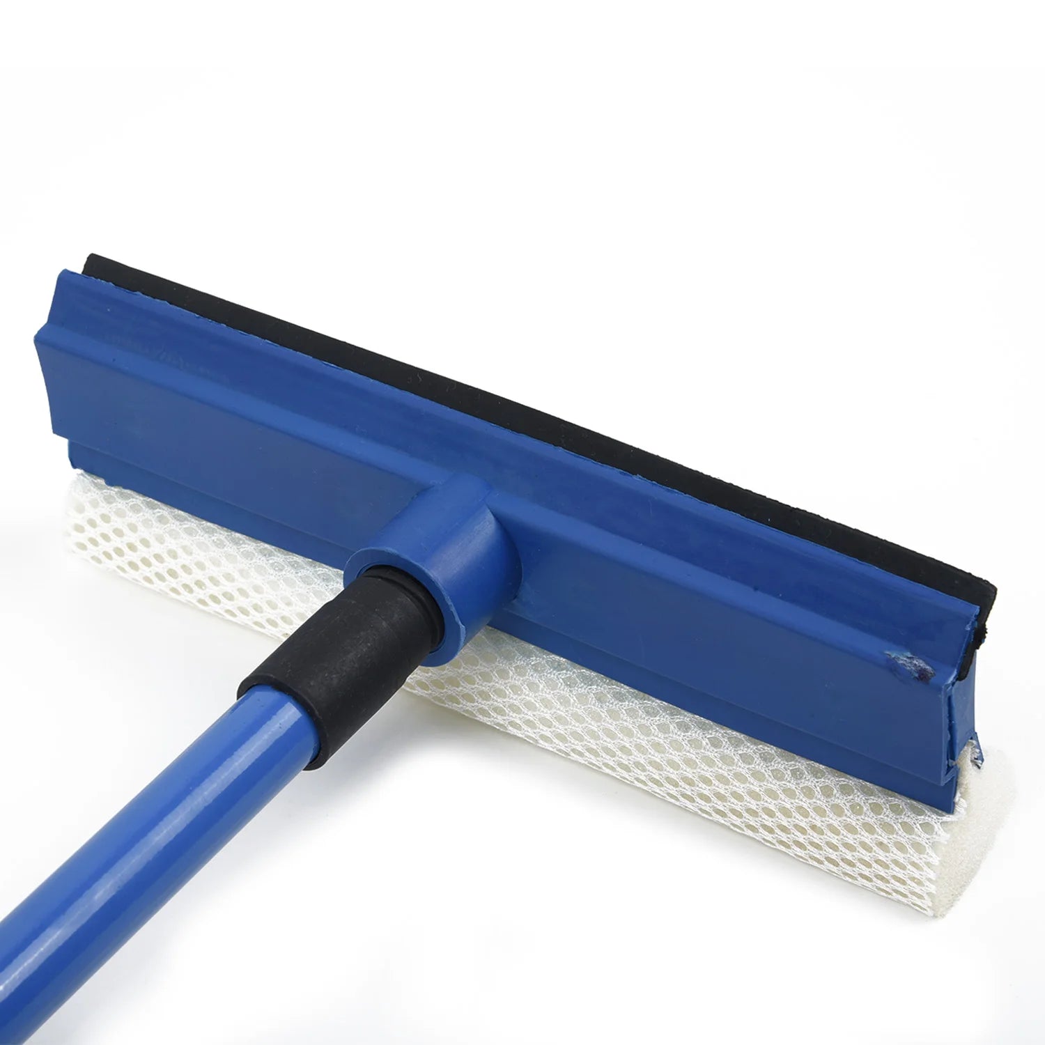 2-in-1 Telescopic Window Glass Cleaner Wiper Long Handle Sponge Brush Window Mop Squeegee Wiper Cleaning Tool