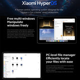 Versión global Xiaomi Pad 6S Pro Snapdragon® 8 Gen 2 HyperOS Pantalla 3K de 12,4" y 144 Hz HyperCharge de 120 W 10 000 mAh (típico) Batería de 120 W