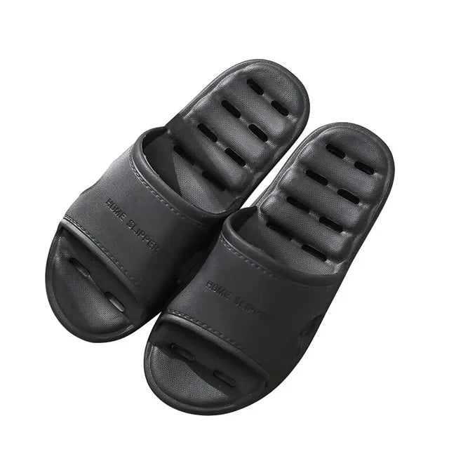 Feslishoet - Zapatillas de baño unisex de EVA, antideslizantes, con fondo suave, antifugas, para ducha, para hombre y mujer, de secado rápido 