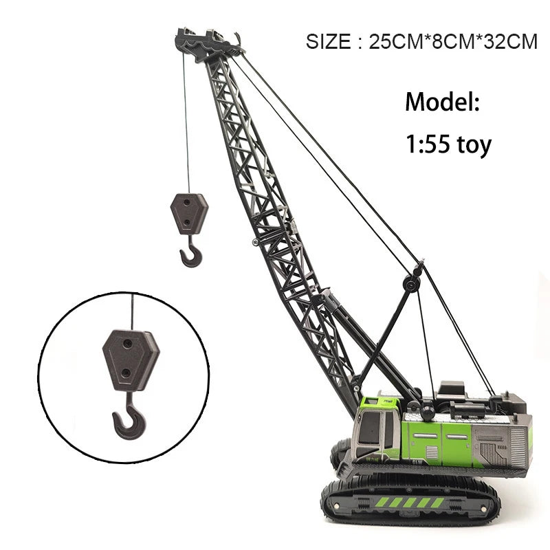 2 in 1 Toys for Boys Alloy Tractor Kids Excavator Bulldozer Miniature Truck Model Diecast Engineering Vehicle Children Gifts
