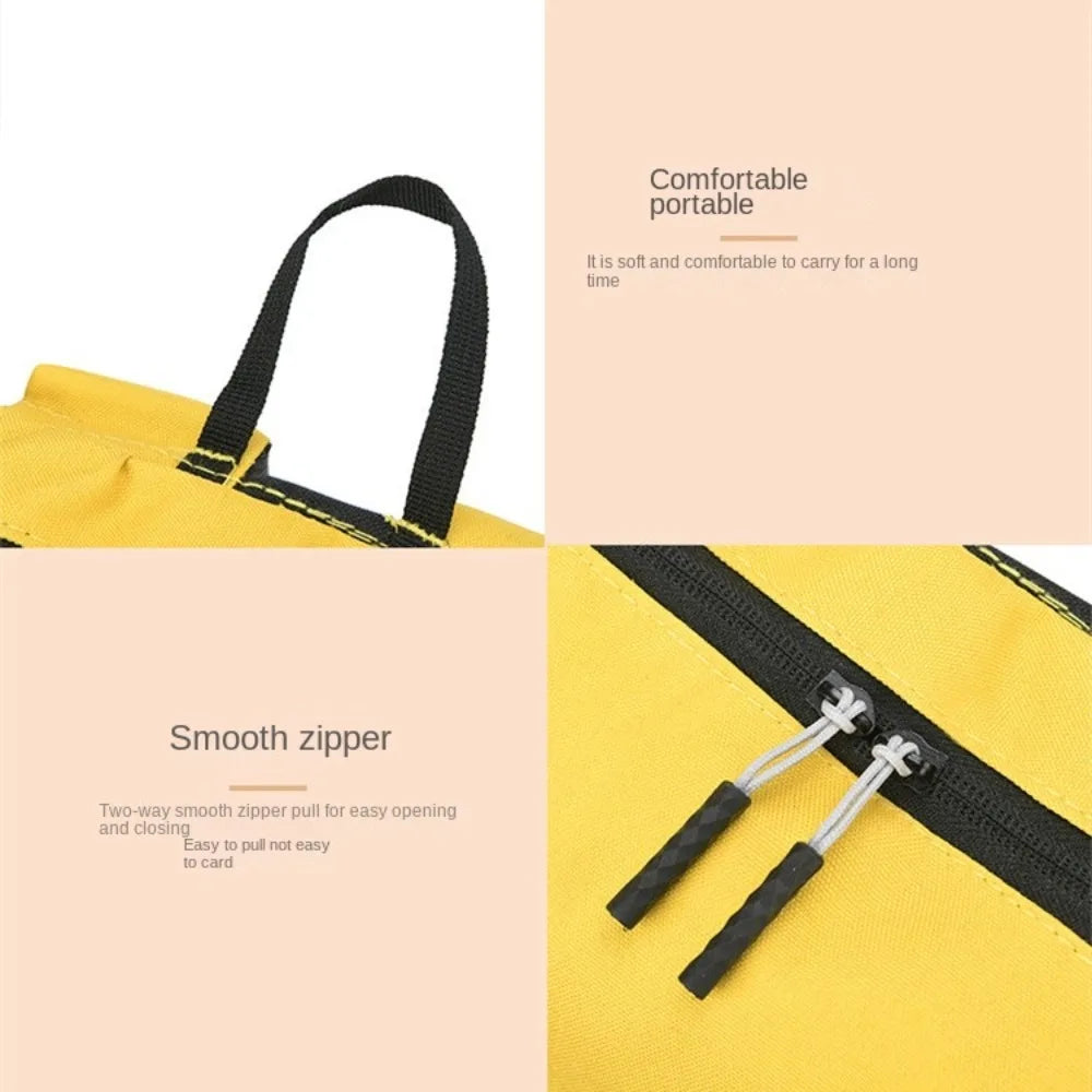 Portable Large Capacity Small Backpack Solid Color Waterproof Travel Bag Multiple Pockets Unisex School Bags Travel