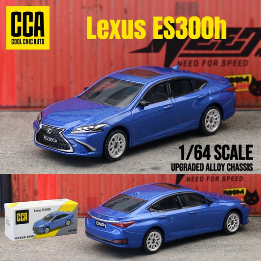 1/64 Leuxs ES300h Toy Car Model CCA MSZ 1:64 Diecast Vehicle Miniature Free Wheels Collection Suitable for Hot Wheels Gift Kid