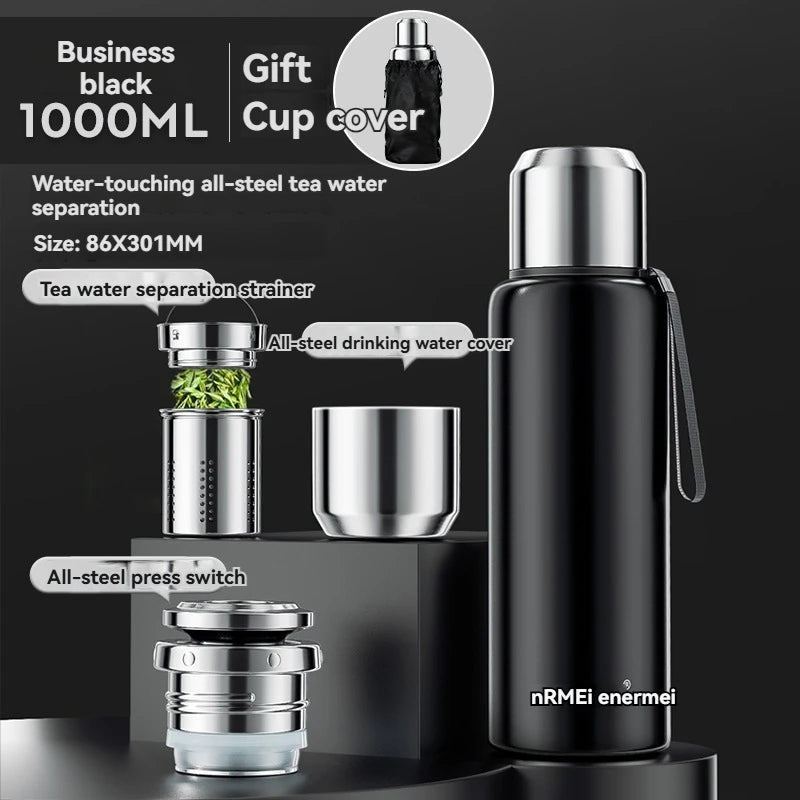 1.5L Thermos Bottle Insulated Water Bottle Hot water bottles stainless steel tea coffee cup Vacuum Flask mug thermal containers