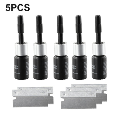 5PCS Automotive Glass Nano Repair Fluid Car Windshield Resin Crack Tool Kit Universal Car Windscreen Glass Scratch Crack Restore