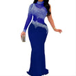 Vestido feminino de festa com strass puro, tamanho grande, elegante e bonito, veste de noite feminina, jantar de baile, verão