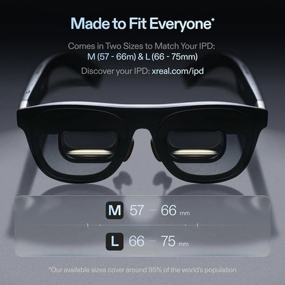 Xreal One Pro AR glass cups, 3 DoF native, screen FHD 120Hz, sound, Glasses XR for iPhone, ROG, iOS M (IPD 57-66mm