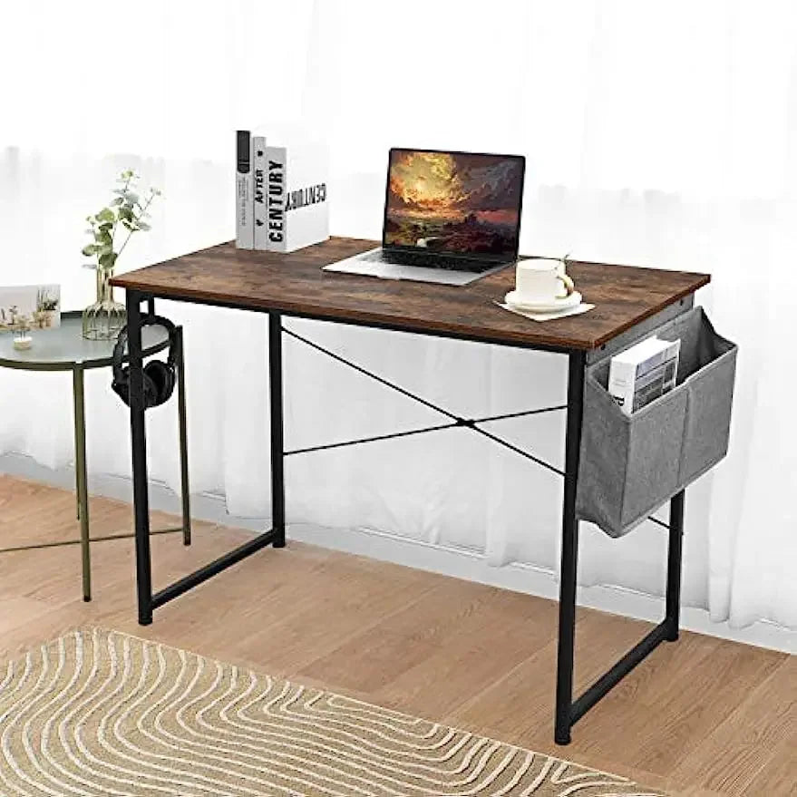 Homfa Desk Computer PC Desk Laptop Table Home Office School  Work Desk Stable with Organizer 100 x 50cm