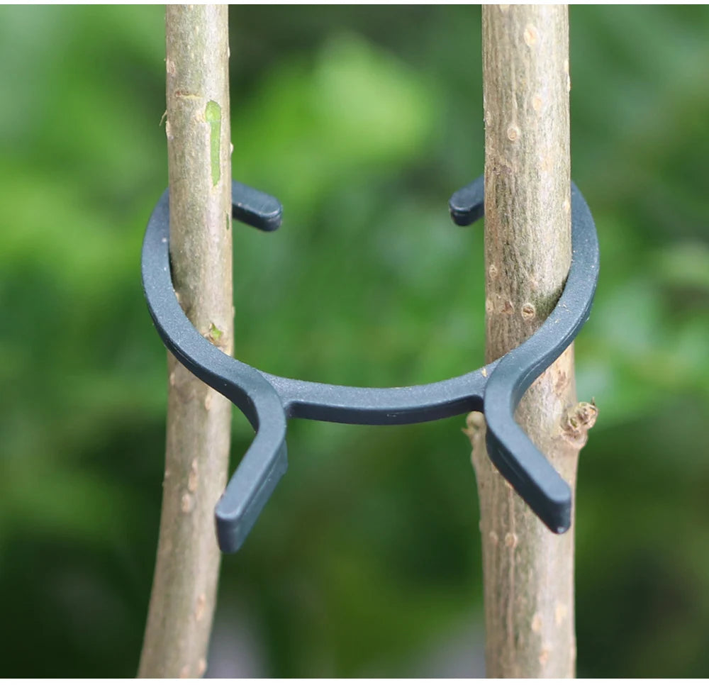 100PCS Plant Garden Clips 2 Sizes Planting Support Grippers Great for Flower Vine and Vegetable Lever Loop Clamp Holding Stems