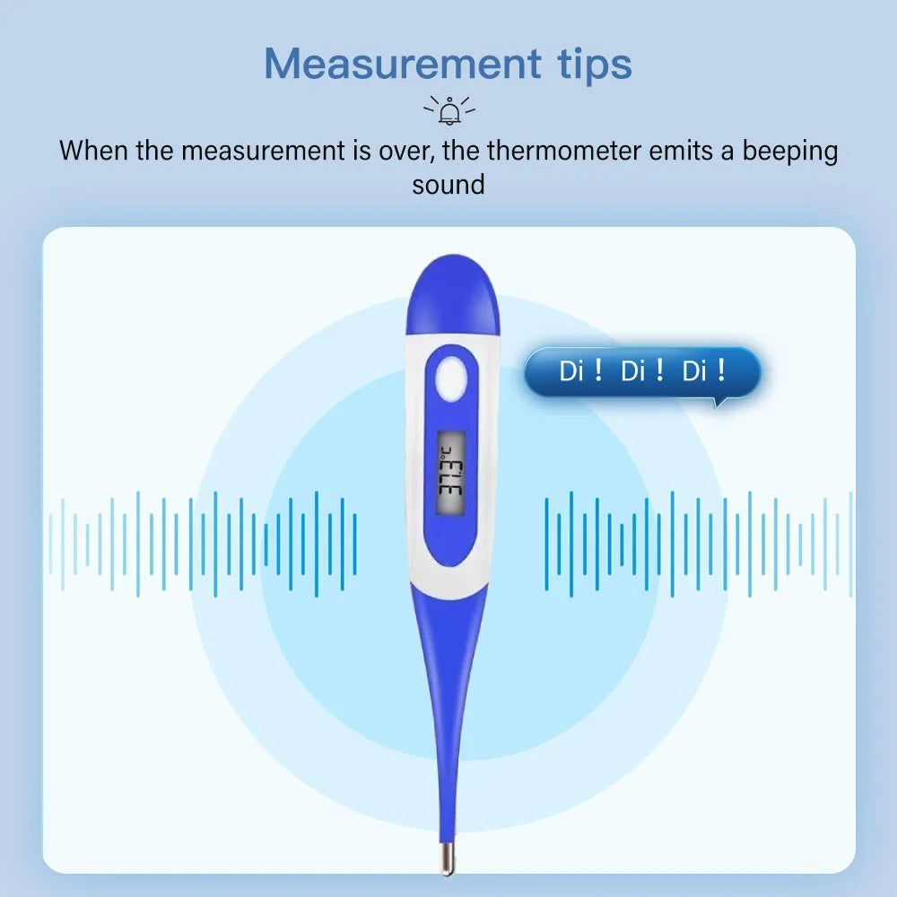 Thermometer Electronic Soft Head Digital Oral Armpit Temperature Measurement Household Adults Children Thermometers for Fever