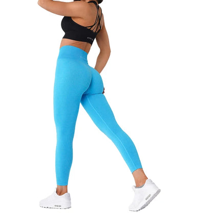 Nvgtn Seamless Fitness Leggings para Mulheres, Shorts de Spandex, Elástico, Respirável, Hip-Lifting, Esportes de Lazer, Calças Justas de Spandex