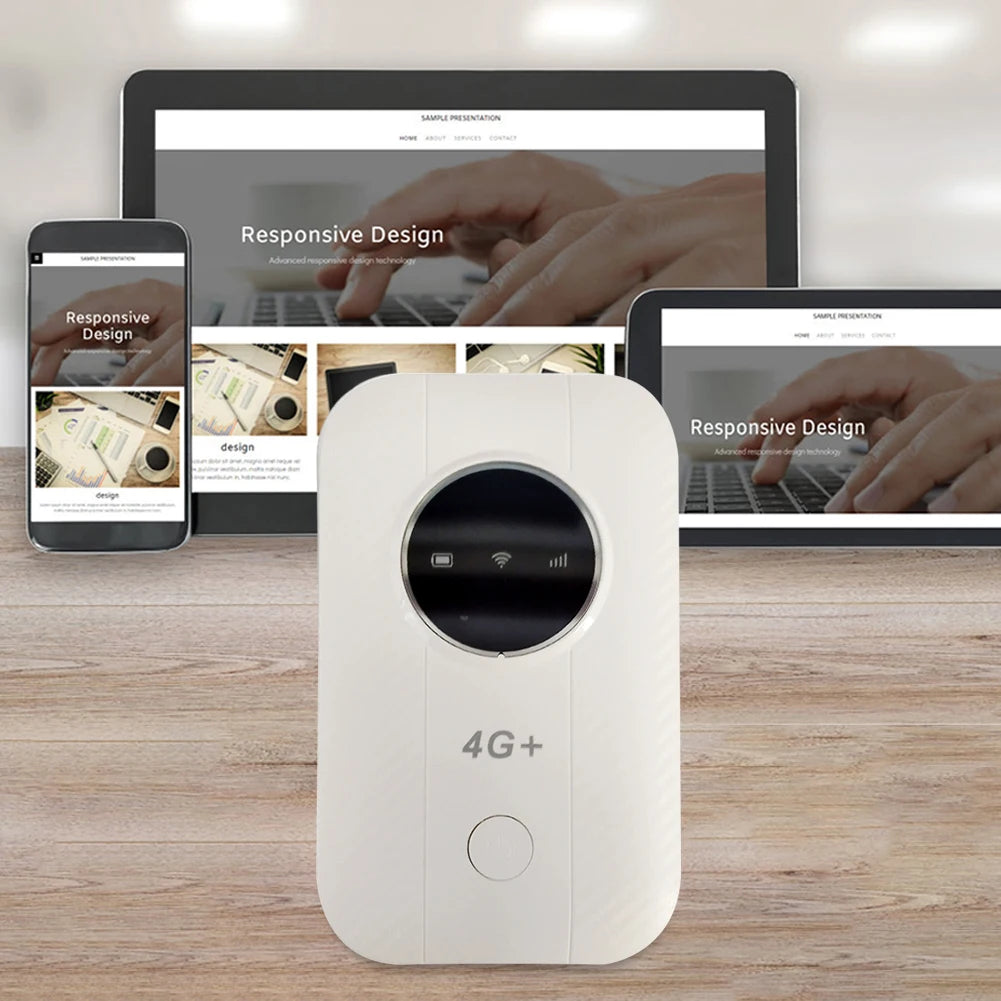 4G/5G Mobile WIFI Router 150Mbps 4G LTE Wireless Router 3600mA Portable Pocket MiFi Modem Mobile WiFi Hotspot with Sim Card Slot