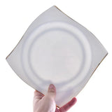 Ceramic Square Plates and Bowl Set Dinner Set Plates and Dishes Bone Porcelain Tableware Phnom Penh Cutlery Kitchen Accessories