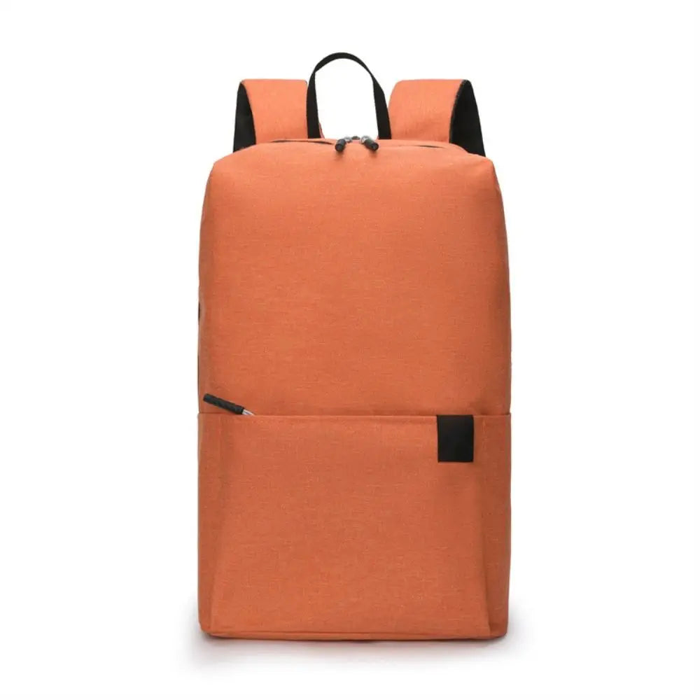 Portable Large Capacity Small Backpack Solid Color Waterproof Travel Bag Multiple Pockets Unisex School Bags Travel