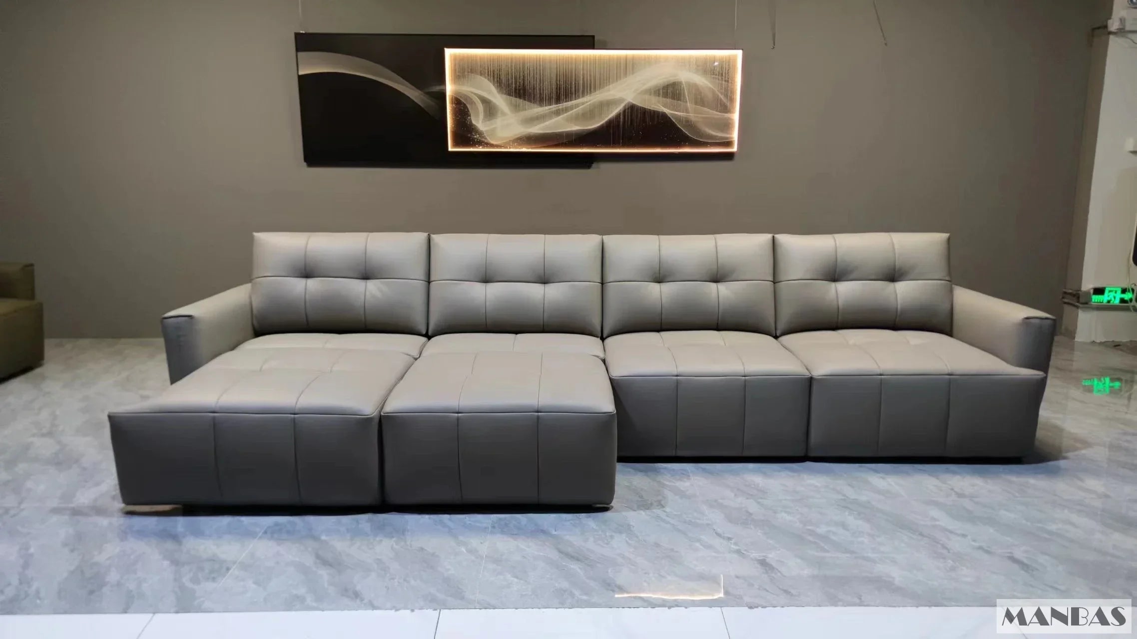 MINGDIBAO Electric Convertible Sofa Bed Italian Genuine Leather Sleeper Couch Multifunction Folding Sofas Beds for Cinema Room