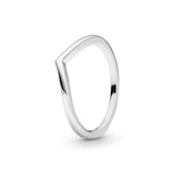 925 Sterling Silver Anéis Empilháveis para Mulheres, Coração Infinito, Esmalte Vermelho, Anel de Casamento, Jóias Presente, Original, Novo