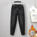 XL-6XL Plus Size jeans for Women Mom Jeans Woman Elastic High Waist Blue BaggyJeans Denim Ripped Jeans Female Harem Pants