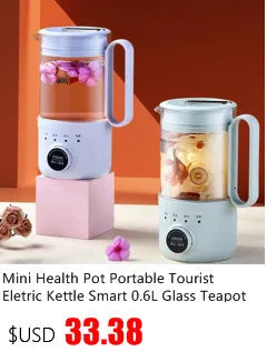 Teteras Hervidor eléctrico Hervidor de agua de vidrio Cafetera térmica inteligente Hervidor de agua de 220 V Electrodomésticos de cocina Infusor de té