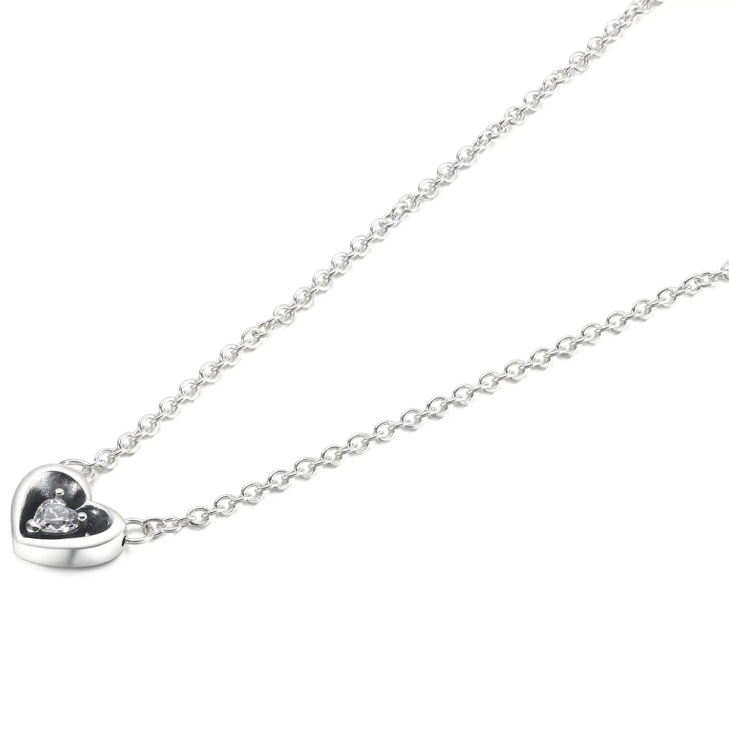 Novo amor coração zircão pingente colar original pandora diy feminino chaveiro jóias decoração pulseira acessórios charme contas