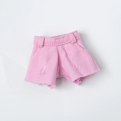 Blythe Clothing Fashion Vest Tops Denim Shorts Casual Pants Belt Multicolor for Licca Azones Ob22 24 Ker YMY Doll Accessories