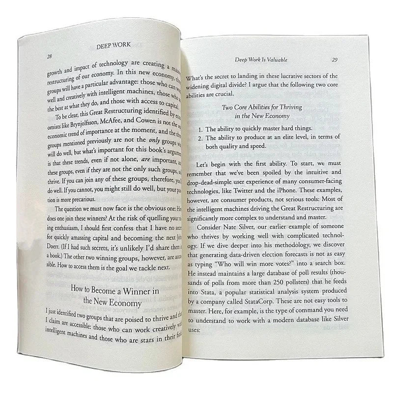 Deep Work English Book By Cal Newport Rules for Focused Success In A Distracted World Leadership & Motivation Books
