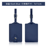 New Airplane Buckle Anti Lost Luggage Tags Thickened Flip Cover Luggage Tag Boarding Pass Suitcase Label Name ID Address Lable