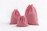Cotton Linen Drawstring Cosmetic Bag Christmas Gift Package Makeup Storage Bags for Travel Wedding