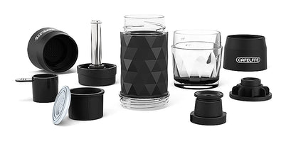 Cafelffe 3 In1 Portable Coffee Machine Hot/Cold Water Manual Espresso Maker For Capsule & Ground Hand Press Brewer hiking Travel