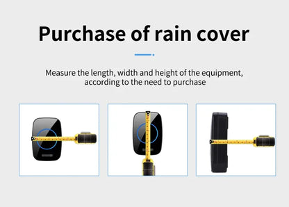 CACAZI PC Transparent Waterproof Cover for Wireless Doorbell Button Chime Outdoor Rain-cover Home Case Suitable for Most Buttons