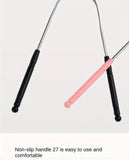 1PCS Stainless Steel Tongue Scraper Oral Tongue Cleaner Brush Tongue Toothbrush Oral Hygiene High Quality Tounge Scraper