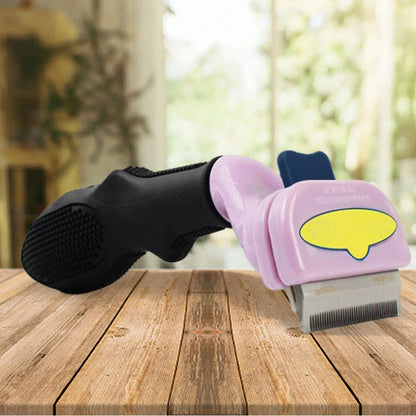 Peines para quitar el pelo de mascotas y gatos, cepillos de aseo para perros y gatos, peines de masaje para la caída del pelo, cepillo de limpieza y desenredado para recortar el pelo de mascotas.